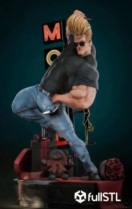 Johnny Bravo STL 3D Print Model
