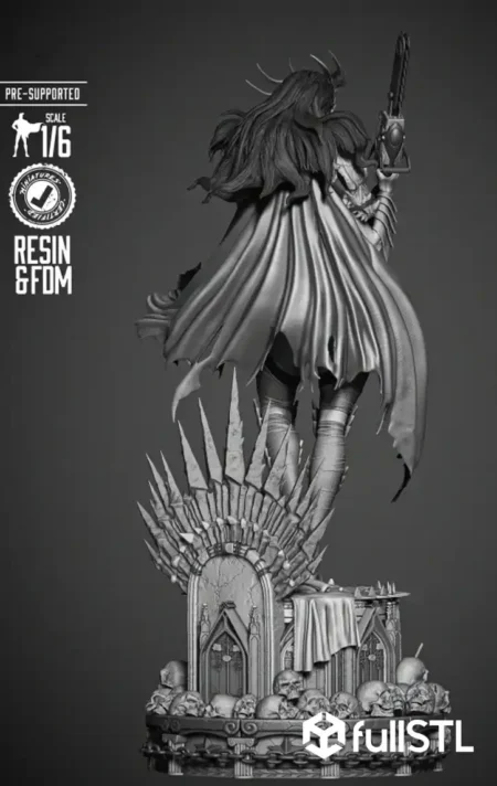 Wonder Woman Death Metal STL 3D Print Model