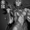 Wonder Woman Death Metal STL 3D Print Model