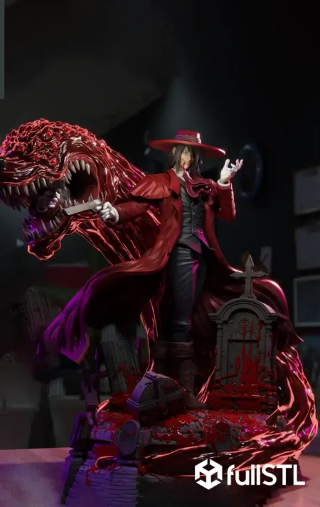 Alucard Blood Smile Hellsing Epic STL 3D
