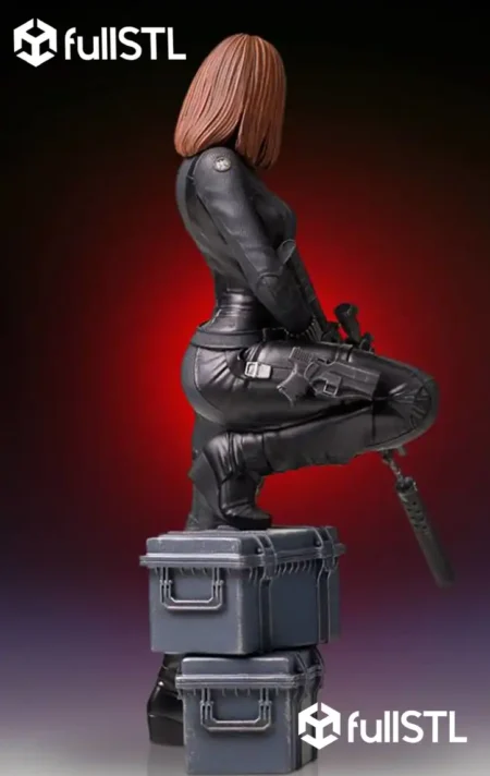 Black Widow Gun Cosplay STL 3D Print Model