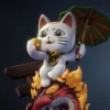 Chibi Turbo Granny Cat – Dandadan STL 3D Print Model - Image 2