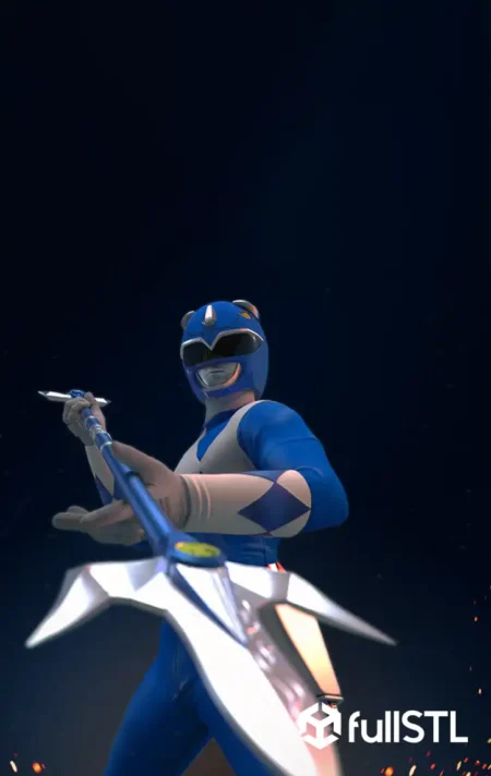 Blue Ranger Power Rangers STL 3D Print Model
