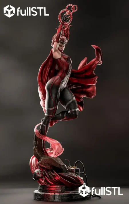 Red Scarlet Witch STL 3D Print Model