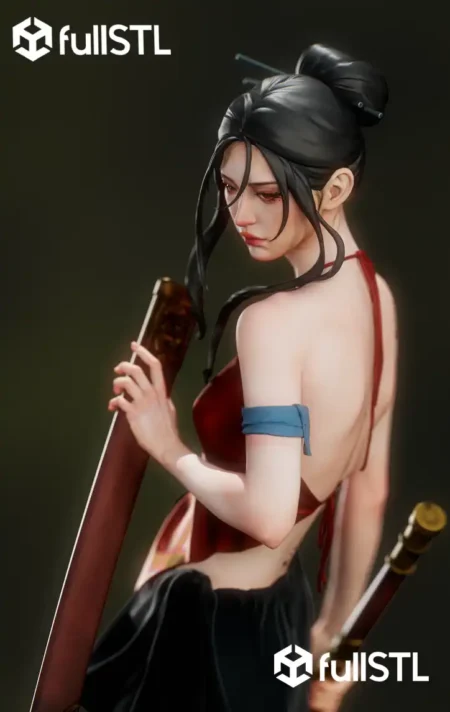 Vietnamese Swordsman STL 3D Print Model