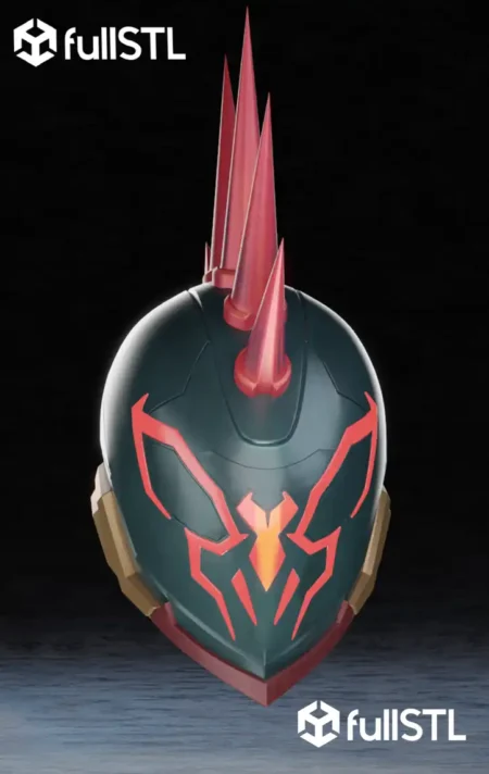 Spider Punk Marvel Rivals Helmet Cosplay STL 3D Print Model