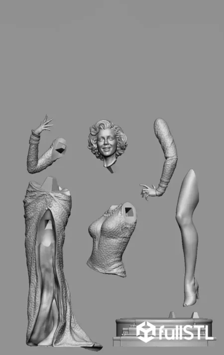 Marilyn Monroe STL 3D Print Model