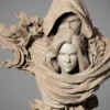WICKED Marvel Cloak and Dagger Portrait Bust STL 3D Print Model