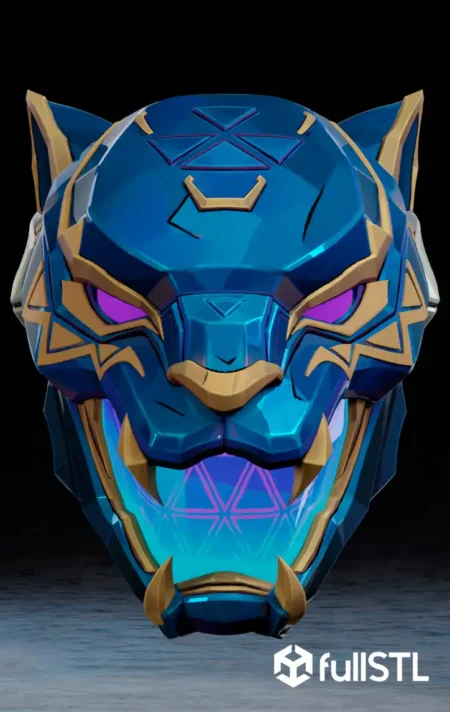 Black Panther Rivals Helmet Cosplay STL 3D Print Model