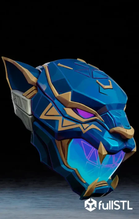 Black Panther Rivals Helmet Cosplay STL 3D Print Model