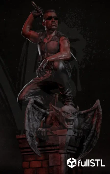 Blade on Bat Base STL 3D Print Model