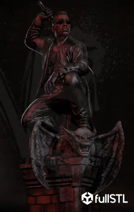 Blade on Bat Base STL 3D Print Model