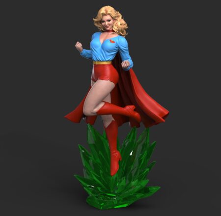 Supergirl Crystal STL 3D Print Model
