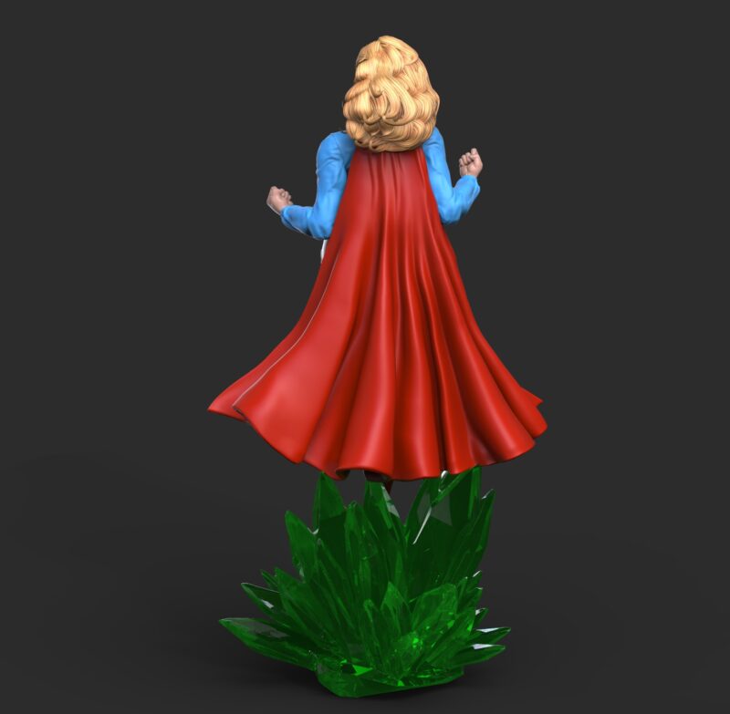 Supergirl Crystal STL 3D Print Model