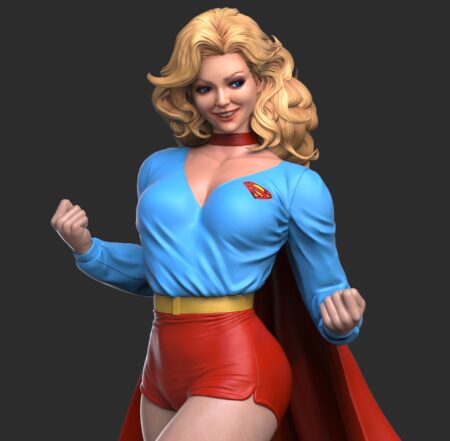 Supergirl Crystal STL 3D Print Model