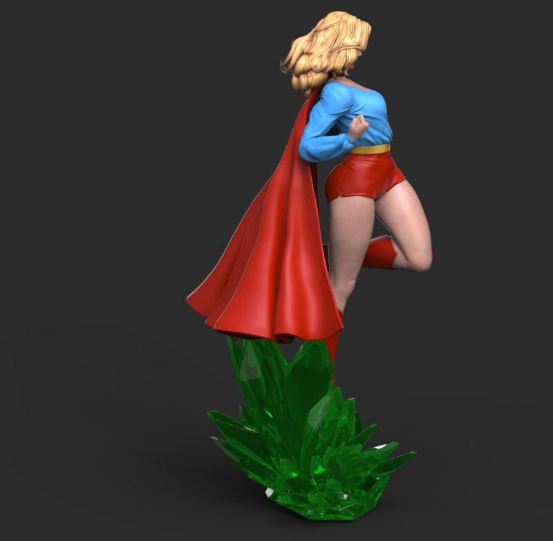 Supergirl Crystal STL 3D Print Model