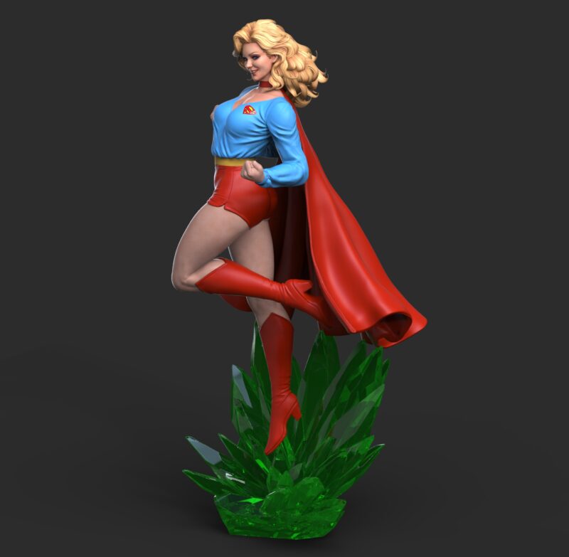 Supergirl Crystal STL 3D Print Model