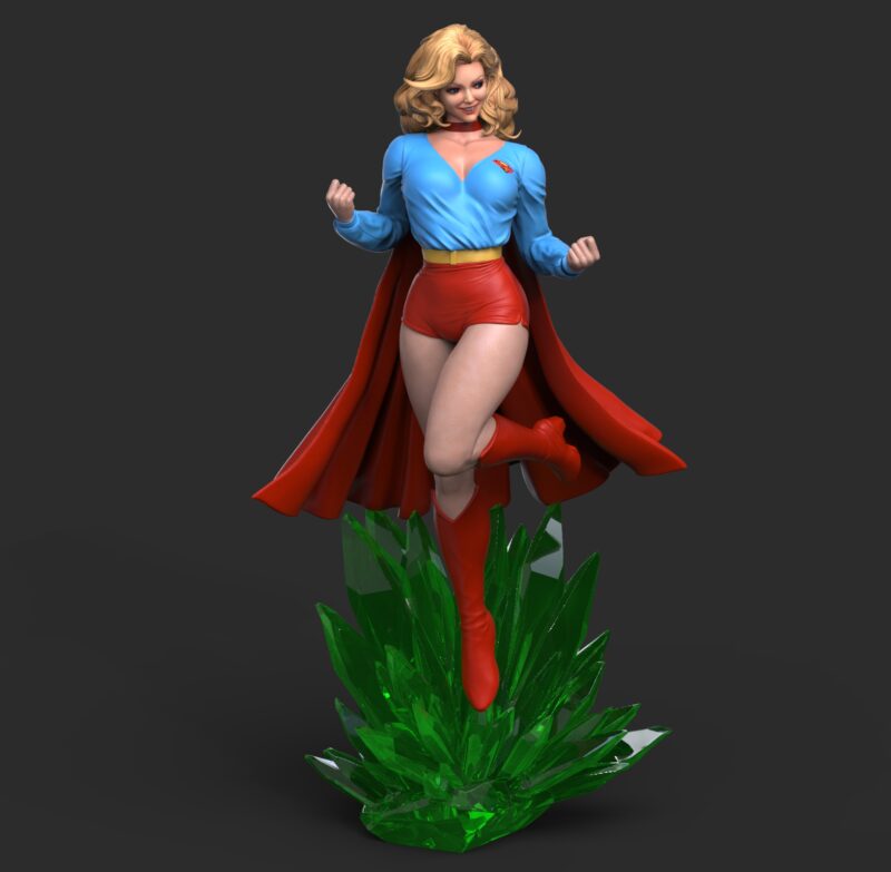 Supergirl Crystal STL 3D Print Model