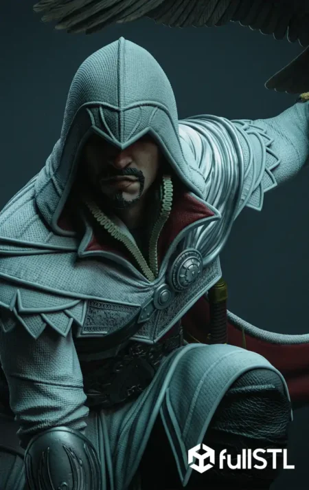 Ezio Auditore and Eagle STL 3D Print Model