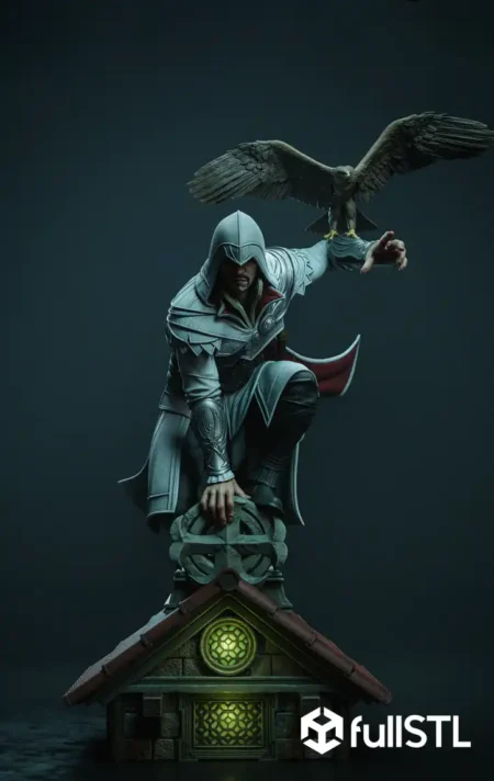 Ezio Auditore and Eagle STL 3D Print Model