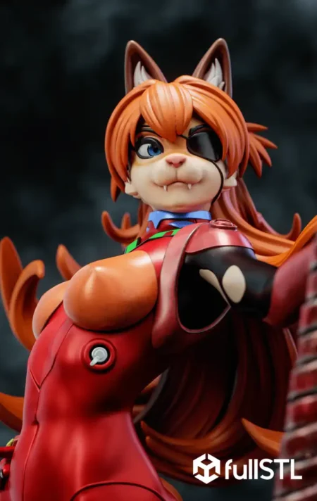 Asuka Furry STL 3D Print Model