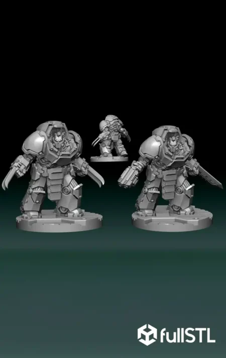 Breachers Knight 3D Printable Miniatures STL Files