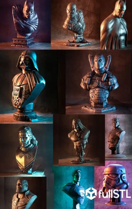 Bust Pack STL 3D Print Model