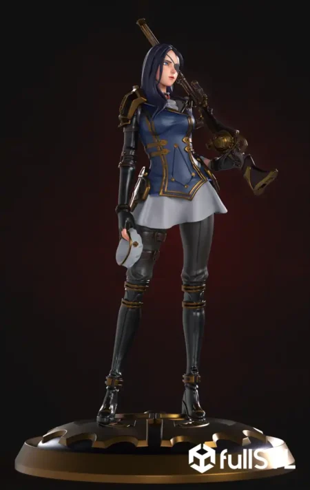 Caitlyn Arcane Series STL 3D Print Model