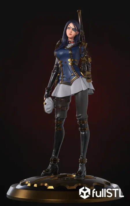 Caitlyn Arcane Series STL 3D Print Model
