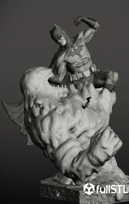 Batman and Clayface 3D Print STL Model