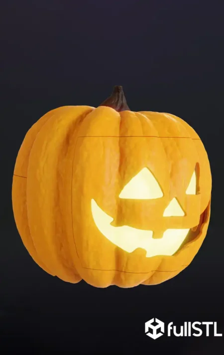 Cosplay STL Files Pumpkin Head Wearable 3D Print Model