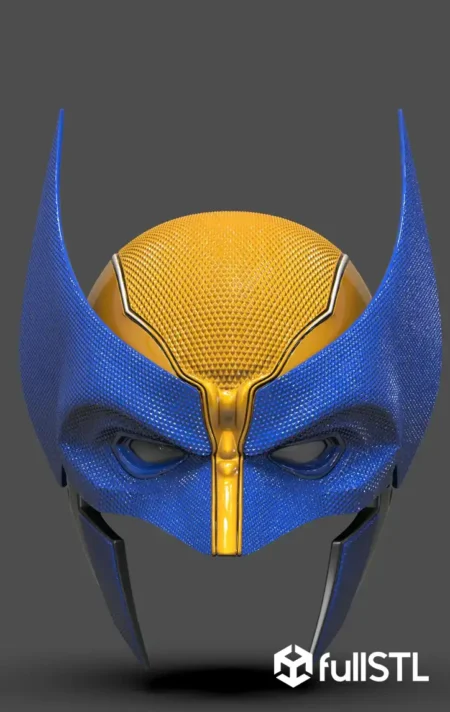 Cosplay STL Files Wolverine Cowl Deadpool 3 Mask 3D Print Model