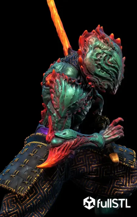 Demon Samurai STL 3D Print Model