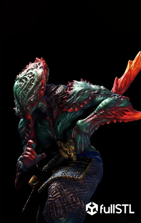 Demon Samurai STL 3D Print Model