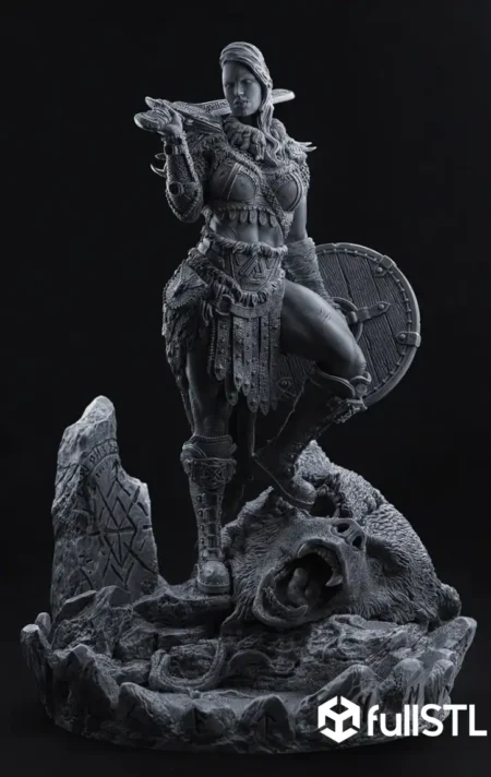 Ellika Vikings Warrior STL 3D Print Model