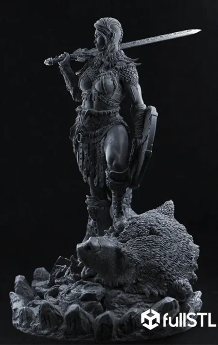 Ellika Vikings Warrior STL 3D Print Model