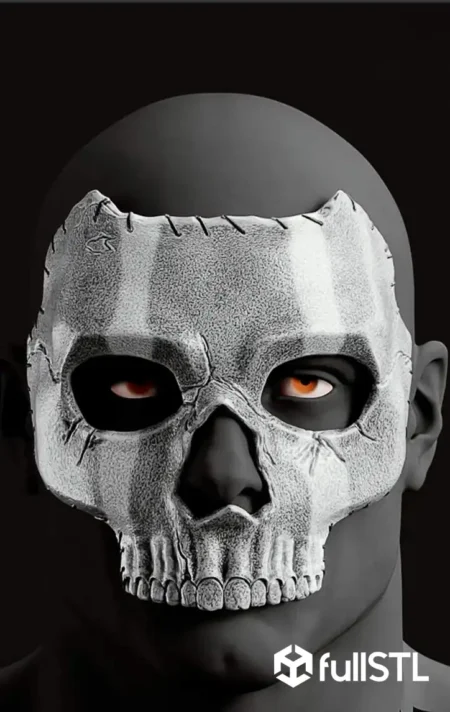 Ghost Mask from Call of Duty STL 3D Print Model