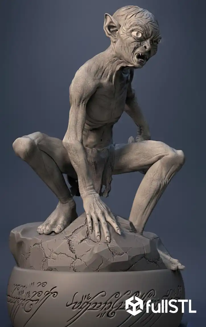 Gollum STL 3D Print Model