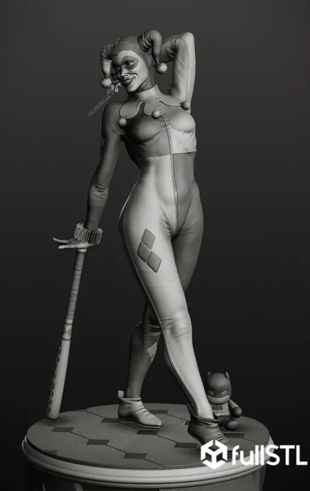 Harley Quinn Clown 3D Print STL Model