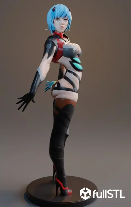 Rei Ayanami Posing STL 3D Print Model