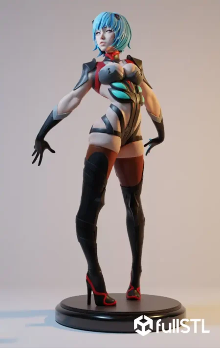 Rei Ayanami Posing STL 3D Print Model