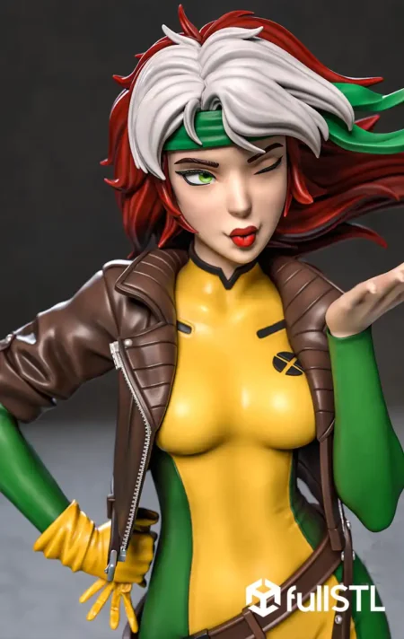 Rogue from X-Men STL 3D Print Model