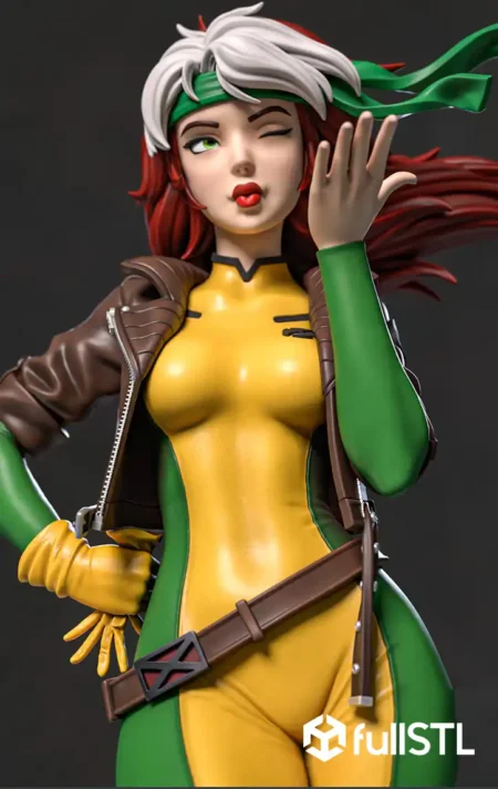 Rogue from X-Men STL 3D Print Model