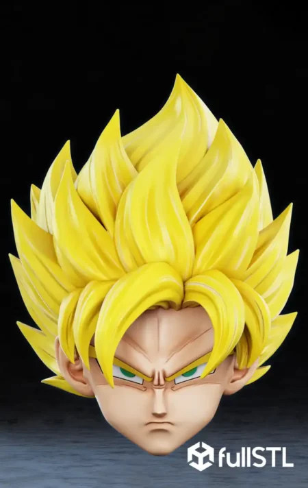 Saiyan Helmet STL 3D Print Model