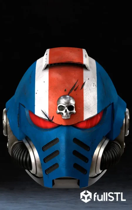 Space Marine Helmet STL 3D Print Model