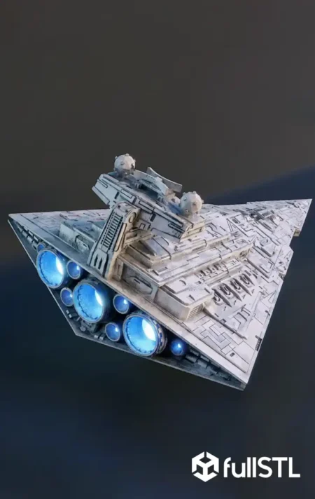 Tea Light Star Destroyer STL 3D Print Model