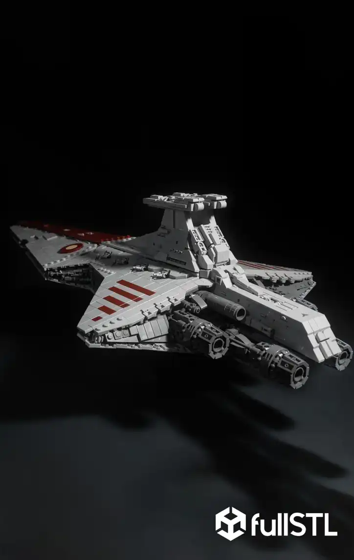 Venator-Class Star Destroyer Star Wars STL 3D Print Model