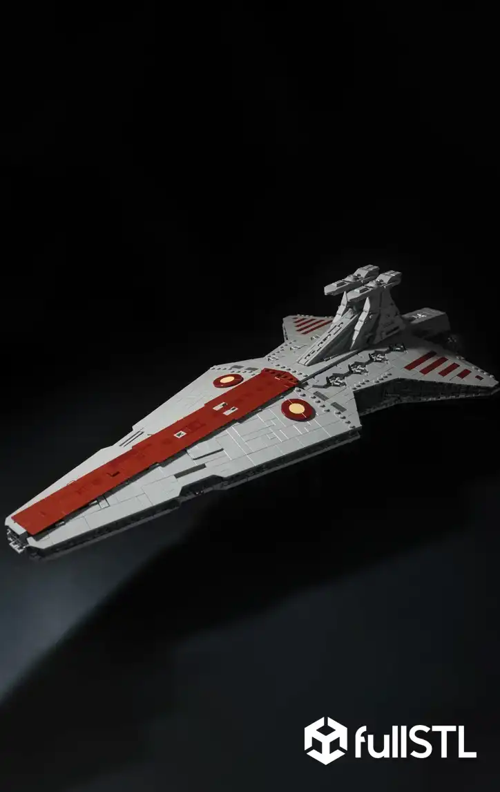 Venator-Class Star Destroyer Star Wars STL 3D Print Model