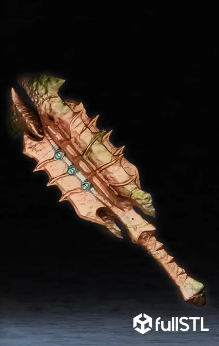 Doom Dark Ages, Dread Mace, Doom Slayer Weapon, Cosplay Prop, FullSTL, Doom STL, Video Game Weapon, 3D Print Model, Mace STL Files, Gothic Weapon