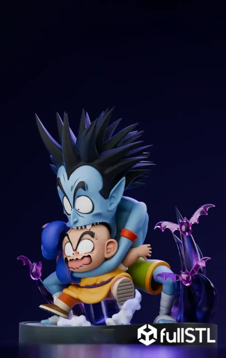Dragon Ball Krillin vs Vampire Epic STL 3D